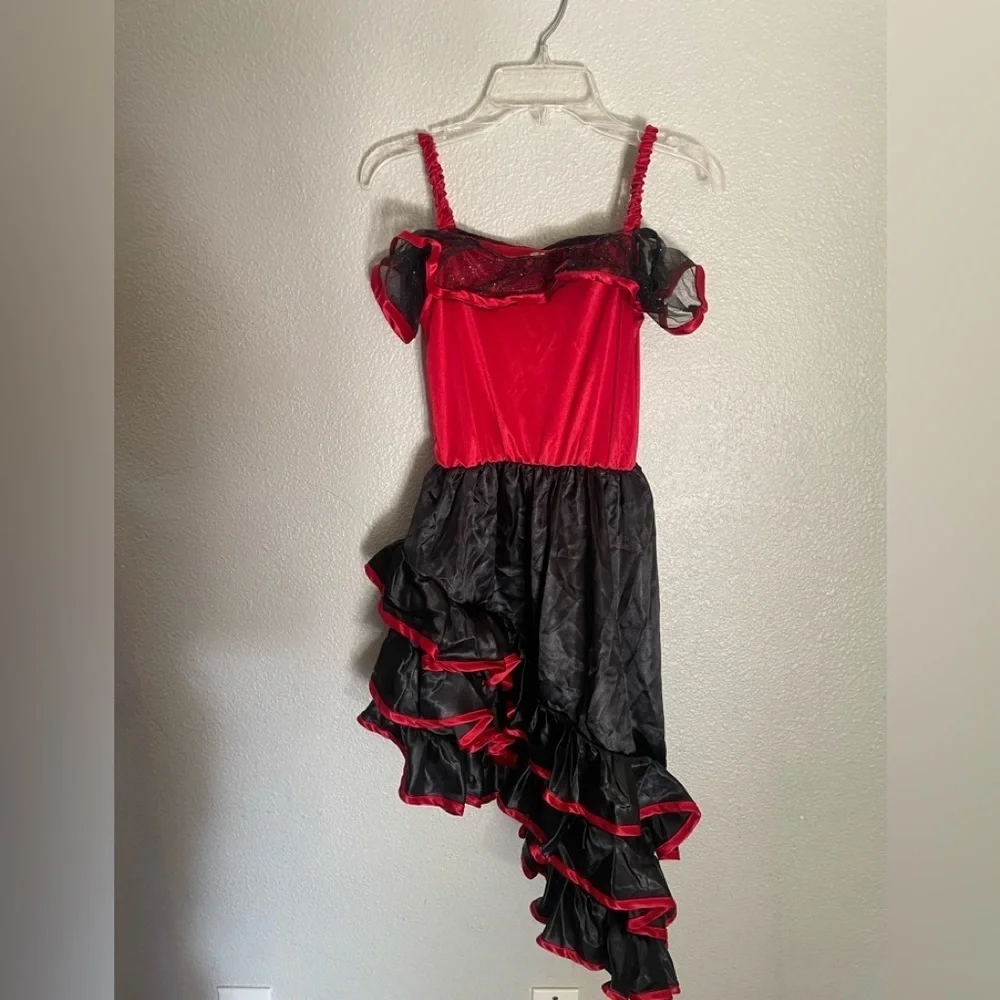 GIRLS “Spanish Dancer”costume Halloween dress up size medium